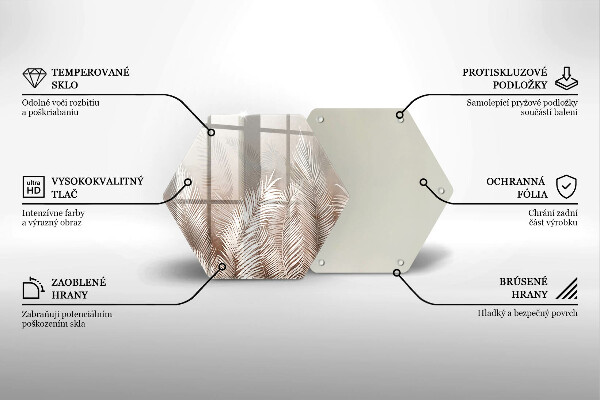 Protection plaque induction Feuilles de végétation bohème