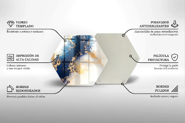 Protection plaque induction Abstraction avec du bleu