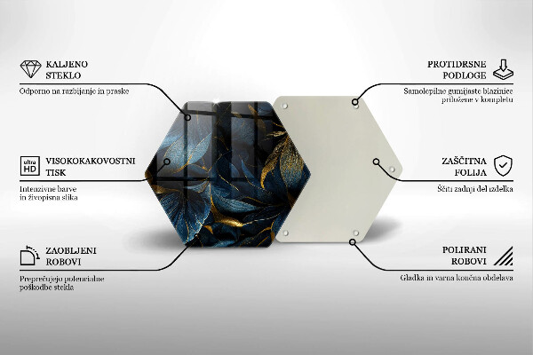 Protection plaque induction Feuilles décoratives avec de l'or