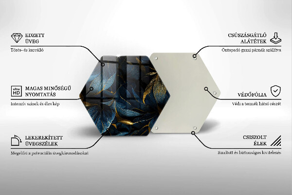 Protection plaque induction Feuilles décoratives avec de l'or