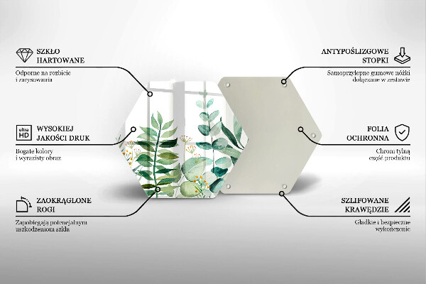 Protection plaque induction Illustration de feuilles de plantes