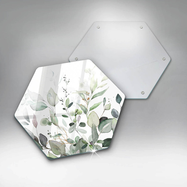 Protection plaque induction Plantes aquarelles