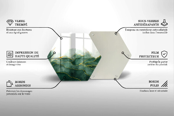 Protection plaque induction Nature abstraite