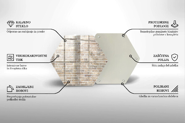 Protection plaque induction Mur de briques lumineuses
