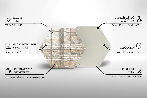 Protection plaque induction Mur de briques lumineuses