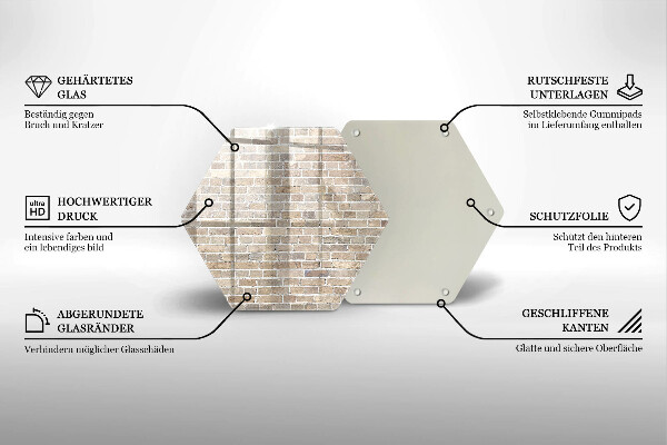 Protection plaque induction Mur de briques lumineuses