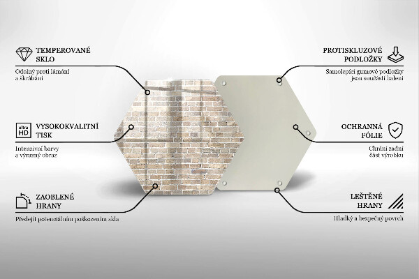 Protection plaque induction Mur de briques lumineuses