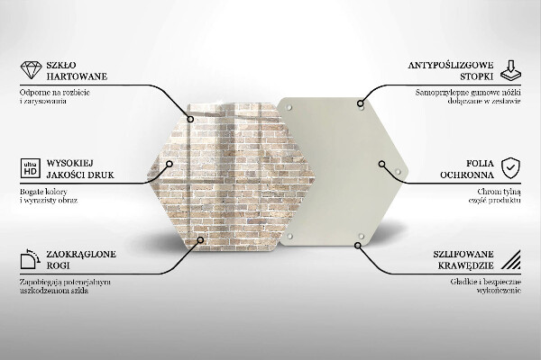 Protection plaque induction Mur de briques lumineuses