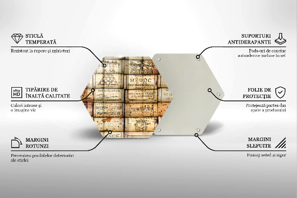 Cache plaque de cuisson Bouchons de vin anciens