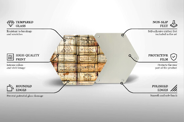 Cache plaque de cuisson Bouchons de vin anciens