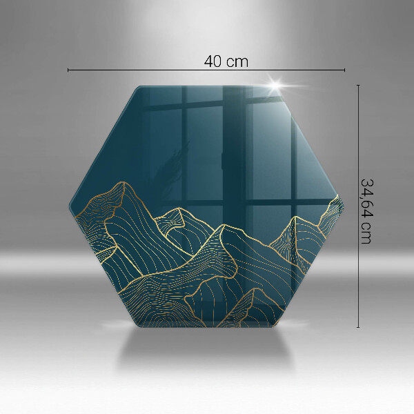 Protection plaque induction Montagnes abstraites