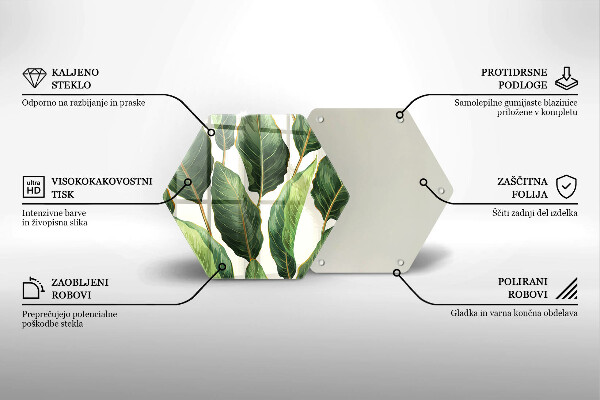 Protection plaque induction Feuilles de banane