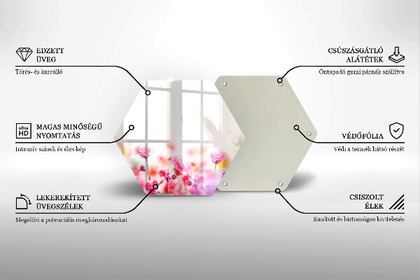 Protection plaque induction Prairie fleurie