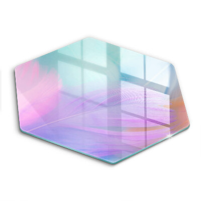 Protection plaque induction Plumes pastels