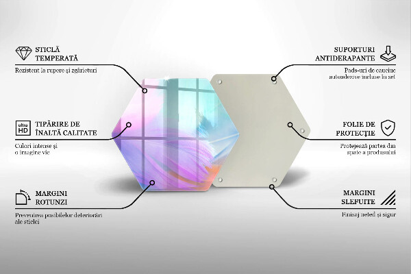 Protection plaque induction Plumes pastels