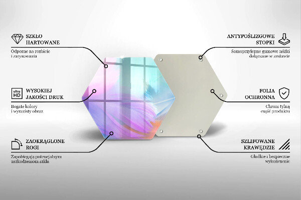 Protection plaque induction Plumes pastels