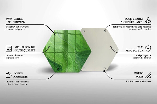 Protection plaque induction Texture abstraite