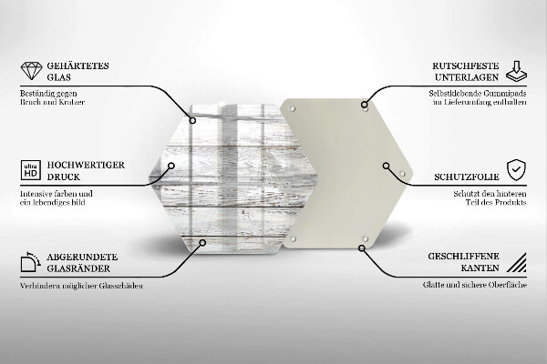 Protection plaque induction Planches de bois brillantes