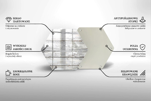 Protection plaque induction Planches de bois brillantes