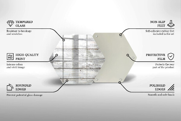 Protection plaque induction Planches de bois brillantes