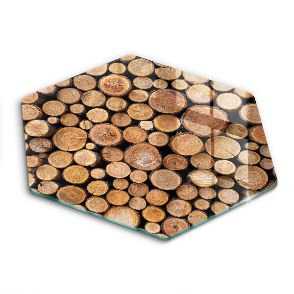 Protection plaque induction Des troncs d'arbres