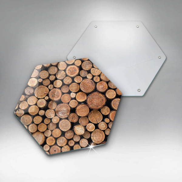Protection plaque induction Des troncs d'arbres