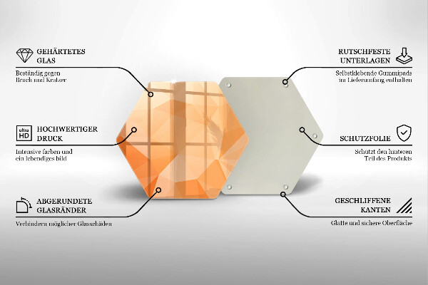 Protection plaque induction Fond géométrique