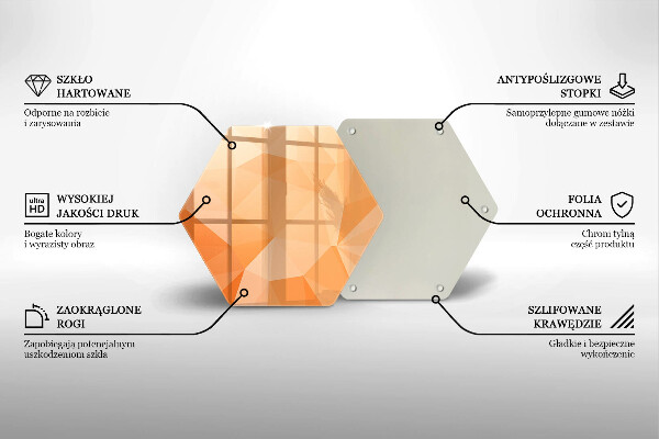 Protection plaque induction Fond géométrique