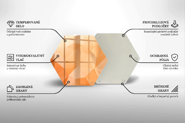 Protection plaque induction Fond géométrique