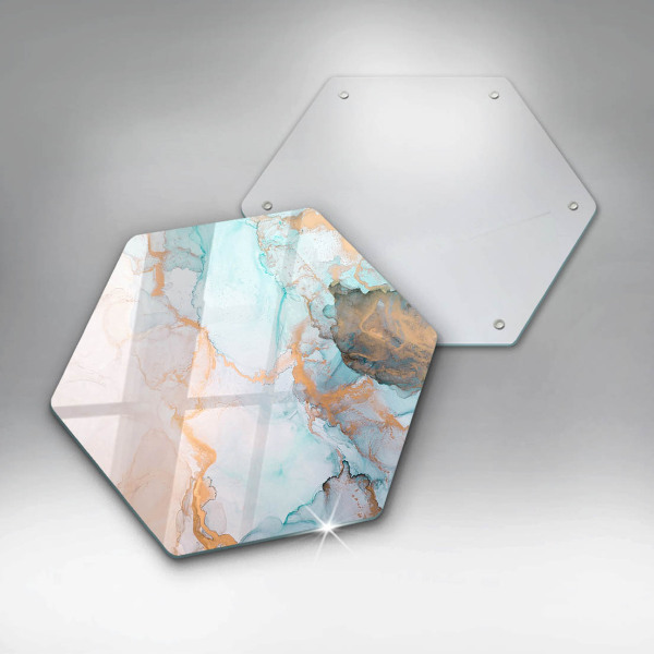 Protection plaque induction Abstraction de marbre