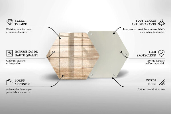 Cache plaque de cuisson Planches de bois