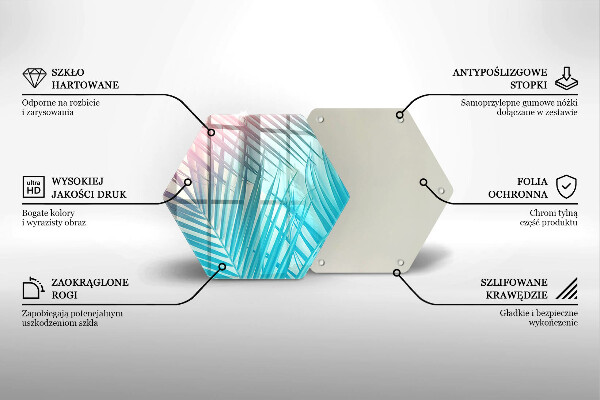 Cache plaque de cuisson Feuilles pastel