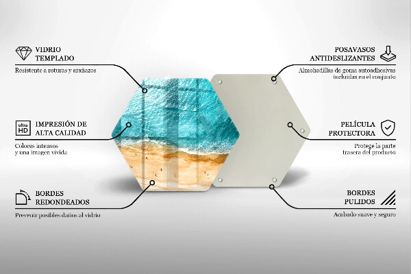 Cache plaque de cuisson Bord de plage et mer