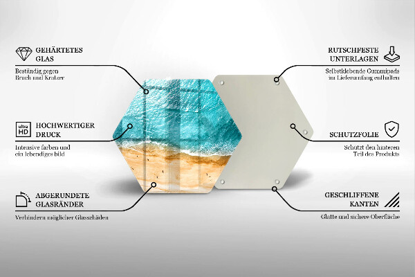 Cache plaque de cuisson Bord de plage et mer