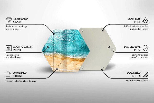 Cache plaque de cuisson Bord de plage et mer