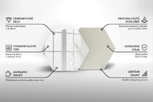 Cache plaque de cuisson Modèle de lignes modernes