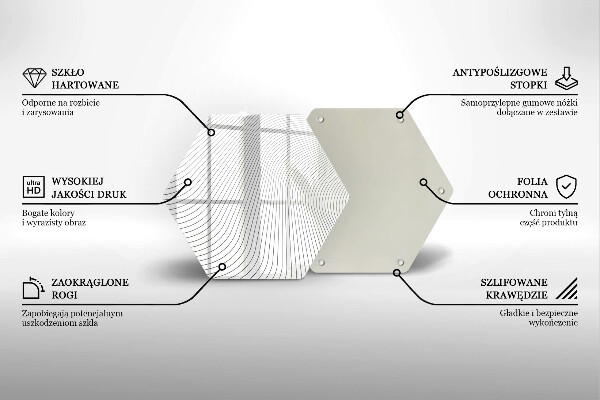 Cache plaque de cuisson Modèle de lignes modernes