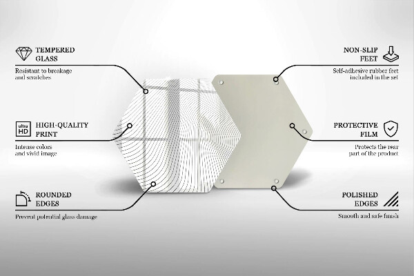 Cache plaque de cuisson Modèle de lignes modernes