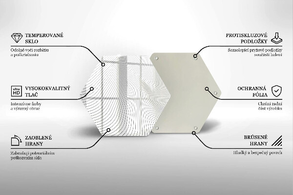 Cache plaque de cuisson Modèle de lignes modernes
