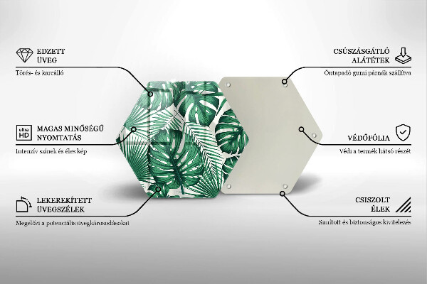 Cache plaque de cuisson Feuilles de monstre