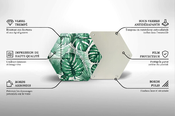 Cache plaque de cuisson Feuilles de monstre