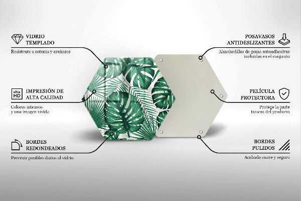 Cache plaque de cuisson Feuilles de monstre