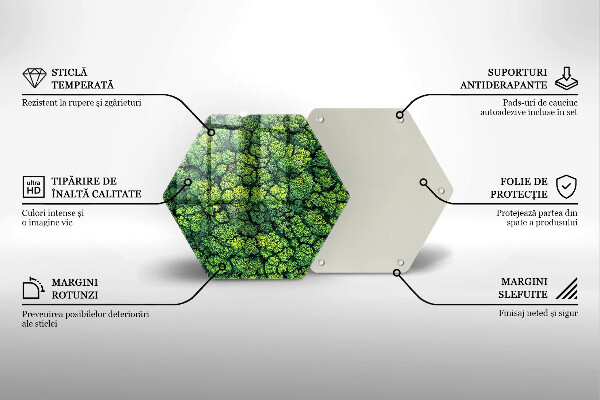 Cache plaque de cuisson Plante de mousse naturelle