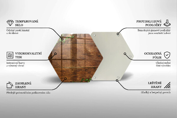 Cache plaque de cuisson Planches et feuilles de bois