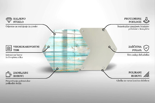Cache plaque de cuisson Planches de bois vintage