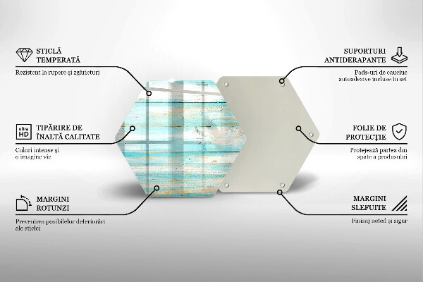 Cache plaque de cuisson Planches de bois vintage