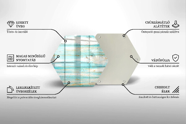 Cache plaque de cuisson Planches de bois vintage