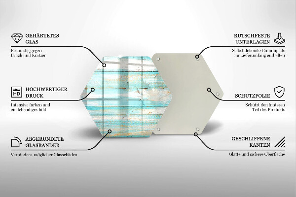 Cache plaque de cuisson Planches de bois vintage