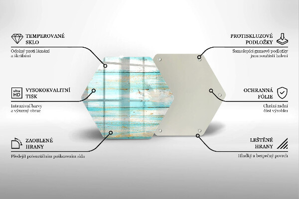 Cache plaque de cuisson Planches de bois vintage