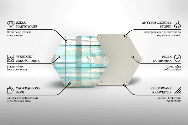 Cache plaque de cuisson Planches de bois vintage